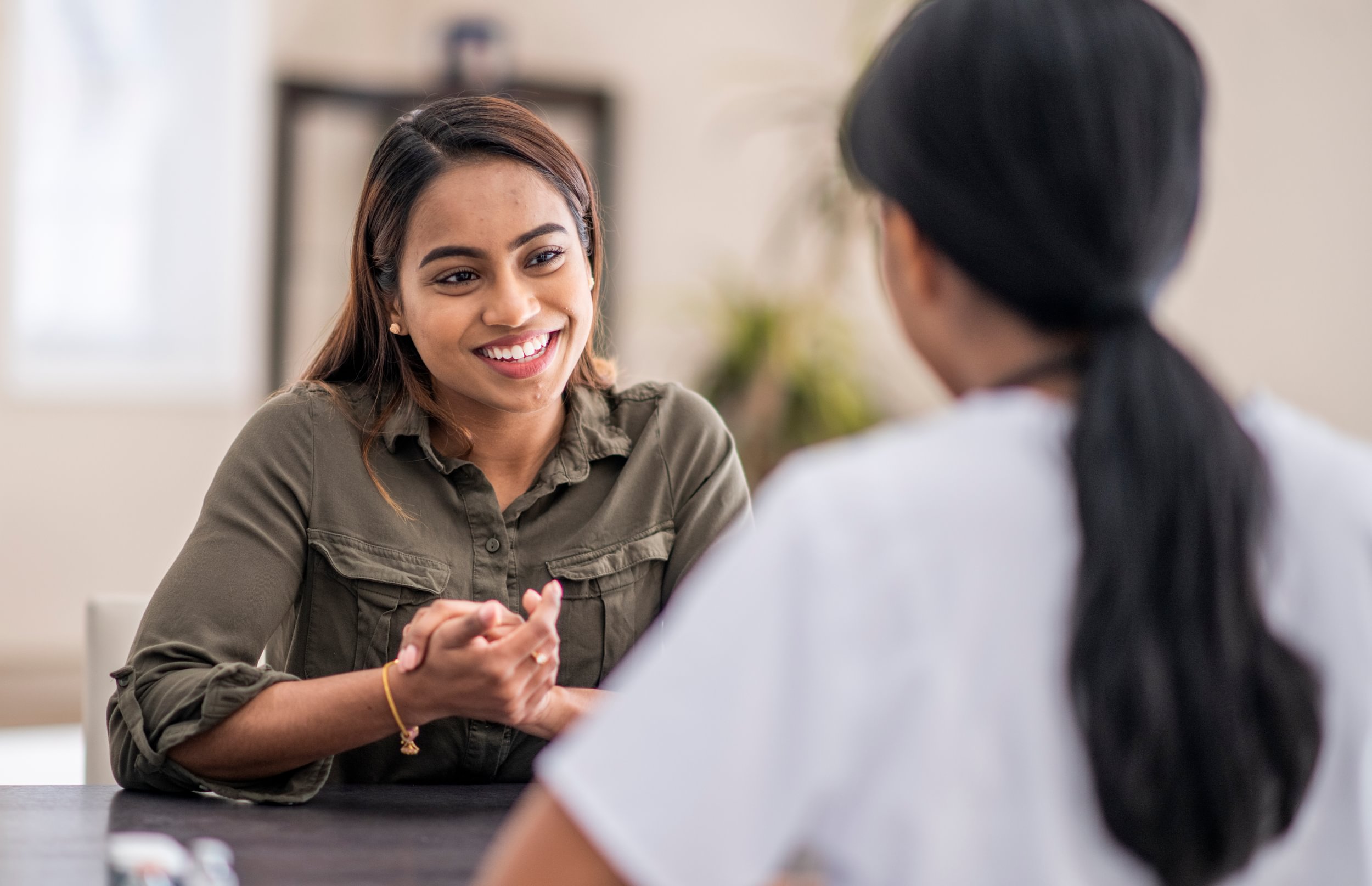 Women talking